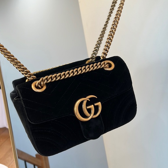 Velvet Gucci Mormont bag - Picture 2 of 9